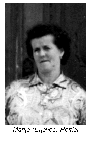Text Box: Marija (Erjavec) Peitler